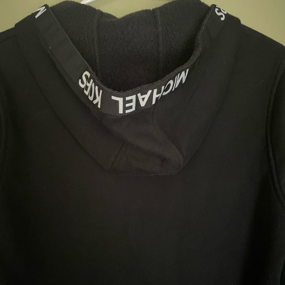 Michael Kors Black Full Zip-Up Hoodie Sz M - Picture 6 of 7